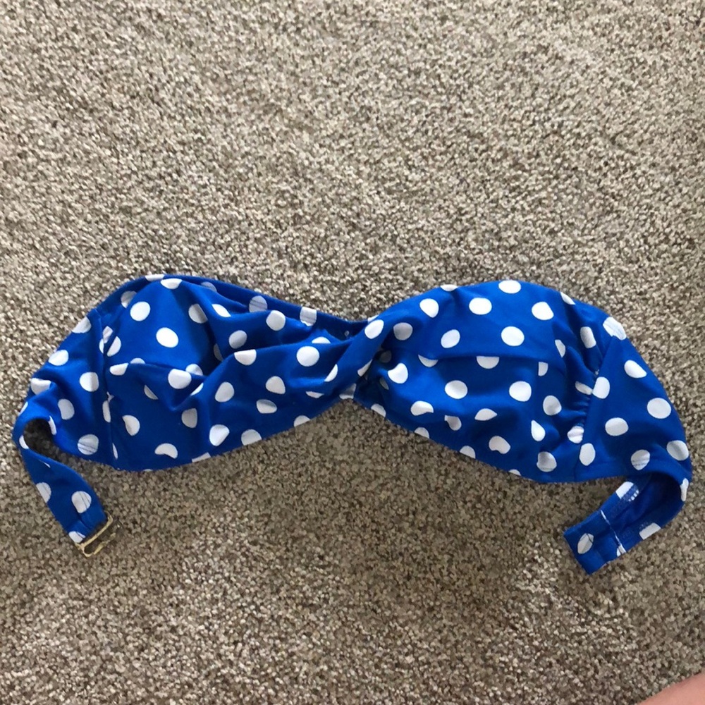 pima dot bandeau top.